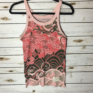 Nike Athletic Pink and Green Tank Top